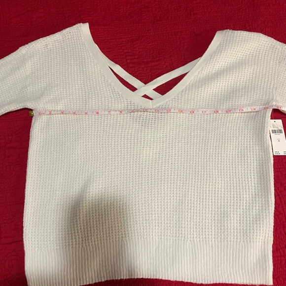 ANTHROPOLOGIE MAEVE CROSS BACK SWEATER - Picture 5 of 11